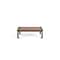 Frog Furnishings Brown 4' Heritage Backless Bench with Green Frame PB 4BROGFHERBAC - alternate 2